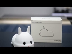 Silicone Lovely 7 kleuren LED Kinderen Dieren Nachtlicht Cartoon Baby Kinderopvang Lamp Konijn