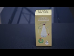 Gepersonaliseerd milieuvriendelijk kerstboom nachtlicht met aanraakbesturing en muziekfunctie