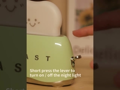DIY schattig bureau decor broodrooster lamp Home decoratie nachtlicht met timer en oplaadbaar